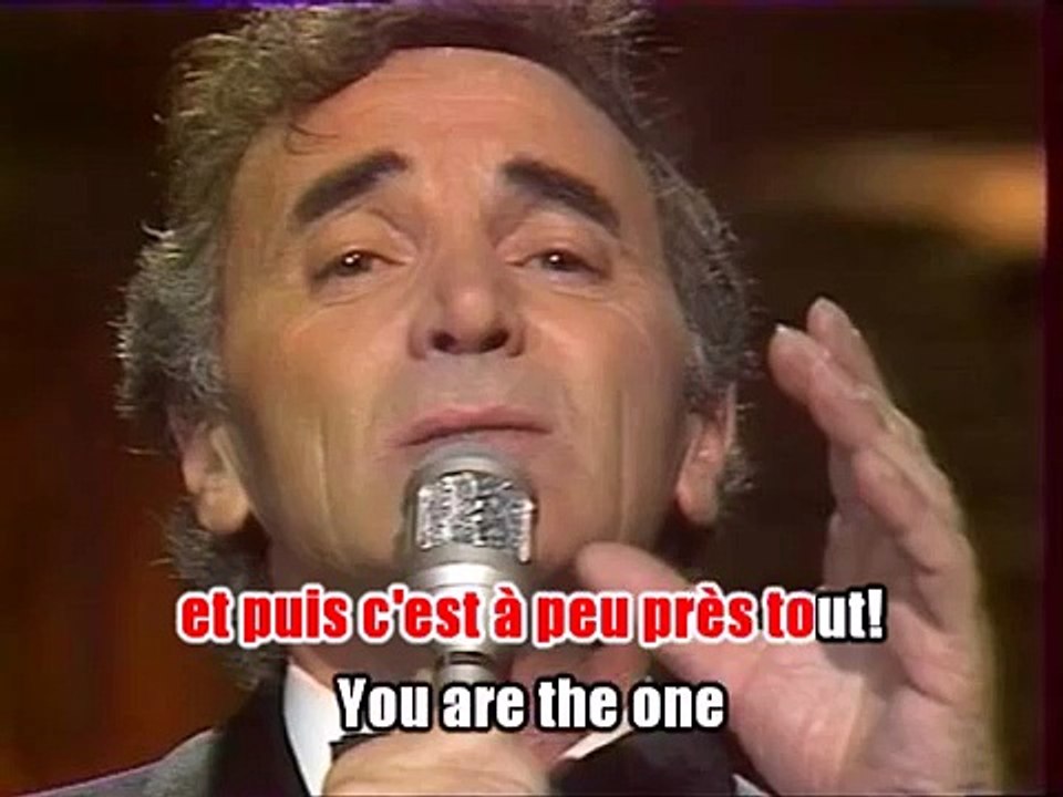 Charles Aznavour - For me formidable KARAOKE / INSTRUMENTAL