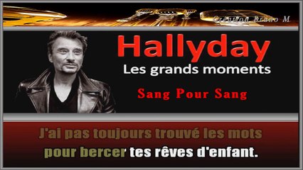 Johnny Hallyday - Sang pour sang KARAOKE / INSTRUMENTAL