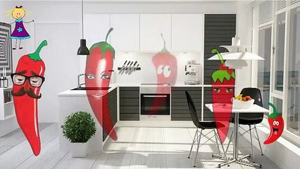 Nursery Rhymes for Kids | Green Chilli Finger Family Poem | Animated Rhymes