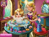 Princess Elsa Anna Barbie Snow White and Rapunzel Baby Wash Games Compilation