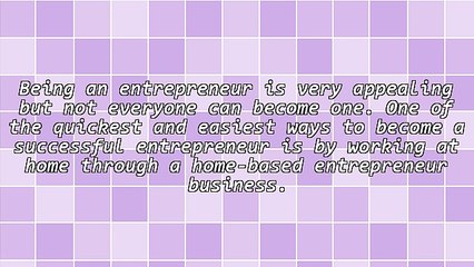 Home-Based Business Entrepreneur Working At Home