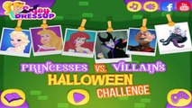 ☆ Disney Princesses Vs. Villains Halloween Challenge Dress Up Video Game For Little Kids &