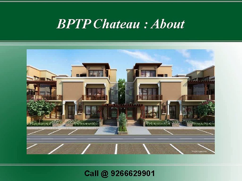 Buy Residential Villa - BPTP Chateau Gurgaon 9266629901