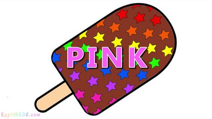 Learn Colors with Rainbow Star Popsicle Ice Cream Coloring Pages (16) Creative and Educati