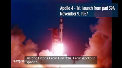 Historic Liftoffs From Pad 39A From Apollo to SpaceX