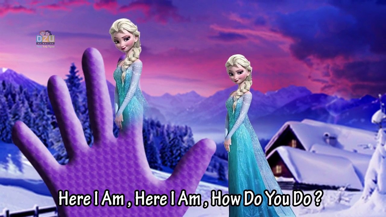 Мало Дети дисней замороженные палец Семья песни Папа палец Семья питомник рифмы кастрюля