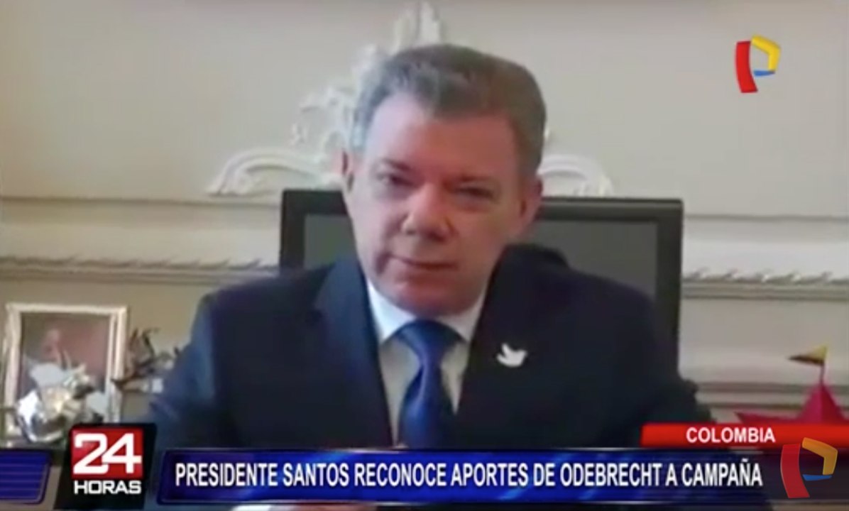 Colombia: presidente Santos reconoce que recibió aportes de Odebrecht