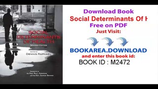Social Determinants Of Health_ Canadian Perspectives