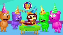 Mega Gummy Bear Solving Puzzles Games! Finger Family Nursery Rhymes for Kids