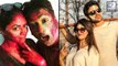 TV Couples Celebrate First Holi After Marriage | Divyanka Tripathi | Kavita Kaushik | Sambhavna Seth