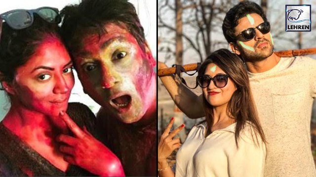 TV Couples Celebrate First Holi After Marriage | Divyanka Tripathi | Kavita Kaushik | Sambhavna Seth