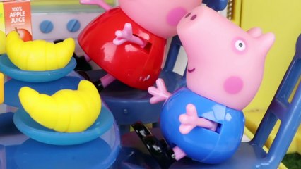 Peppa Pig Toys in English  Peppa Pig cuts Madame Gazelle Clothes _ Toys Videos i