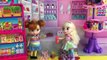 Grocery Shopping! Elsa & Anna kids shop at Barbie's Grocery Store  Barbie Car  Candy Haul Disast