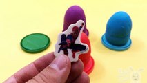 LEARN COLORS For Kids Play Doh Surprise Eggs Mickey Mouse Spiderman Cars Toys by Toys4Kids