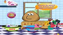 Pou Girl Washing Clothes - Pou Games For Kids