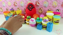 ♥ PlayDoh Giant Shopkins Dlish Donut Surprise Egg Masha and Bear Frozen Fashems