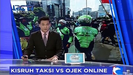 Ojek Online Terlibat Bentrok dengan Sopir Taksi di Solo