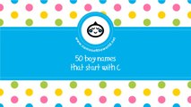 50 boy names that start with C - the best baby names - www.namesoftheworld.net