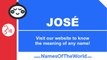 How to pronounce JOSE in Spanish? - Names Pronunciation - www.namesoftheworld.net