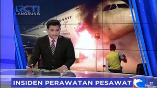 Pesawat Garuda Nyaris Terbakar di Bandara Soetta