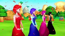 Colors Frozen Elsa Gets Rainbow Lips | Finger Family & Hokey Pokey Dance For Children Nurs