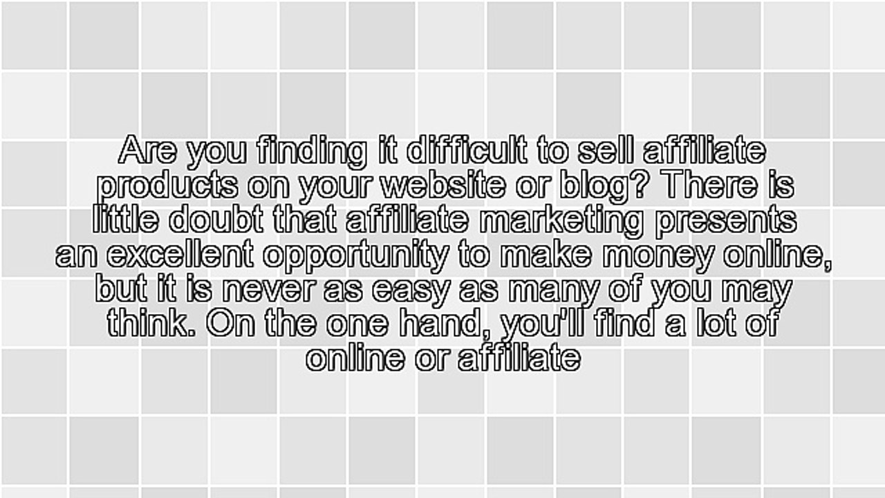 7 Reasons Your Affiliate Products Won't Sell