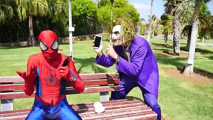 Spiderman & Frozen Elsa Find T-REX Eggs! Joker Get Superman Powers Superheroes Fun Movie