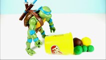 Play Doh Teenage Mutant Ninja Turtles Stop Motion Kinder Surprise Egg! Playdough Animación