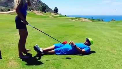 Golfte tehlikeli bir vuruş