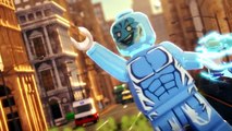 Анимационный здание здание электро герои Лего диво Обзор человек-паук