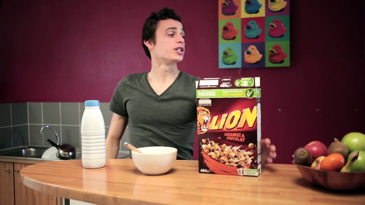 Nestlé Céréales LION "Les céréales toujours avant le lait"