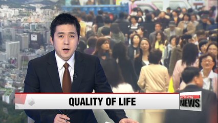 Korea's quality of life rose slowly than GDP growth over the past decade