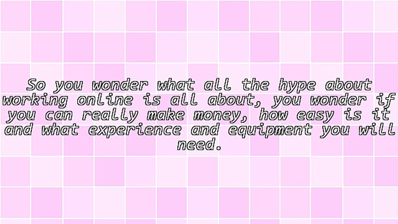 A Simple Starting Point Online