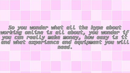 A Simple Starting Point Online