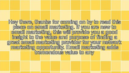 Email Marketing Value for a Network Marketing Business