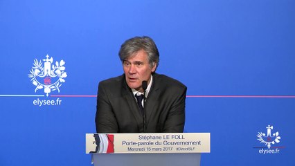 Stéphane Le Foll s'amuse de l'absence de journalistes à son point presse
