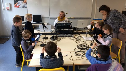 Les écoliers de Chantenay-Villedieu passent à la radio