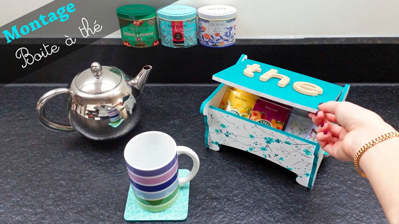 DIY - Tutoriel pour monter une petite boite a the/sucre ou un coffret bijoux en bois !