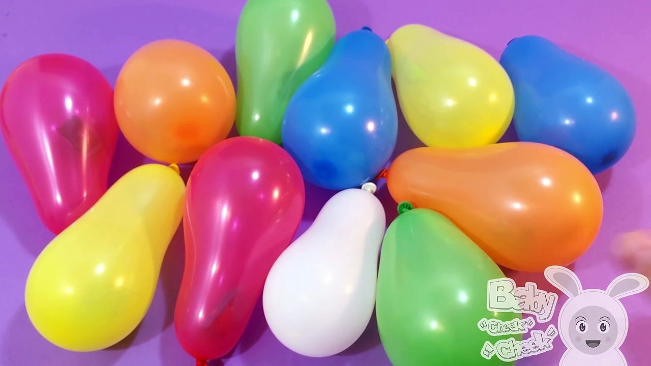 Learn Colours with Balloons Pop Drop Party! Opening Surprise Toys Balloons! Lesson 11