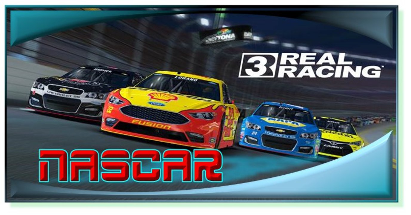 Real Racing 3. Gameplay do jogo para celular Android, prova de NASCAR.