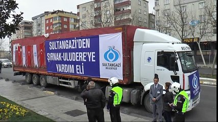 Sultangazi Belediyesi'nden Şırnak Uludere'ye 2 Tır Dolusu Yardım