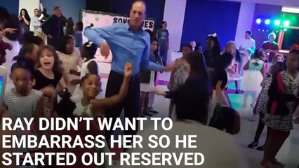 Dad Busts A Move For His Daughter