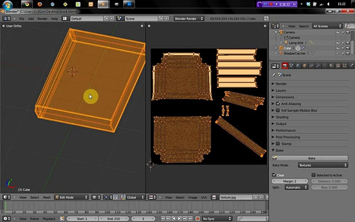 Creating a book in blender_clip10
