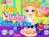 Barbie Glam Bathroom - Barbie Doll pink bath bomb with Ken & Barbie baby toys