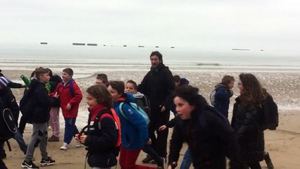 la course sur la plage