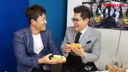 새우과자+오징어젓갈 샌드위치 맛보는 용만&종민
