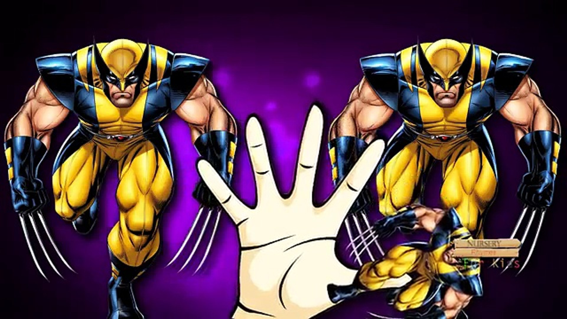 Wolverine Cartoon Finger Family Nursery Rhymes | Wolverine Finger Family Rhymes For Children