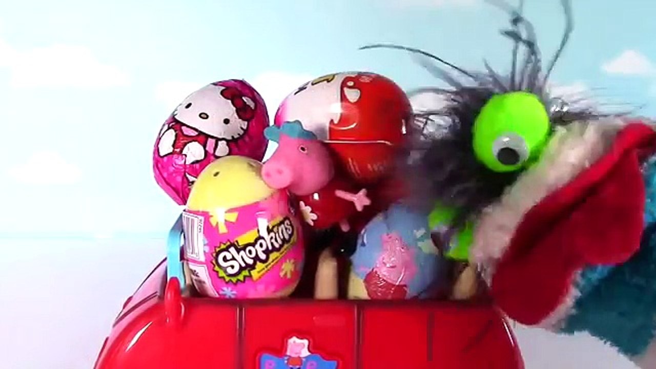 Peppa Pig Toys Surprise Easter Eggs Kinder Chocolate Shopkins Nickelodeon Nick Jr