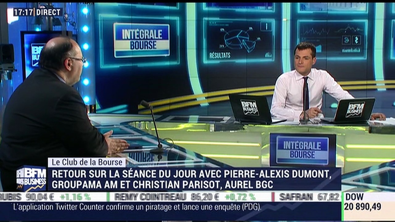 Le Club de la Bourse: Pierre-Alexis Dumont, Christian Parisot et Xavier Robert - 15/03