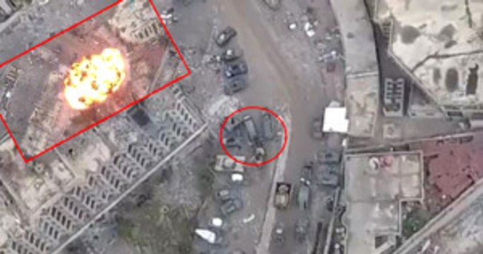 DEAŞ'ın Irak Ordusuna Yaptığı İntihar Saldırısının Görüntüleri Yayınlandı